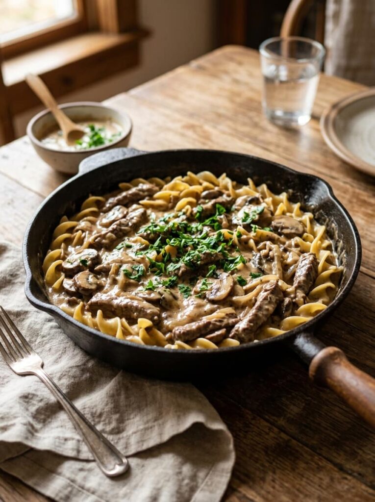 Beef Stroganoff