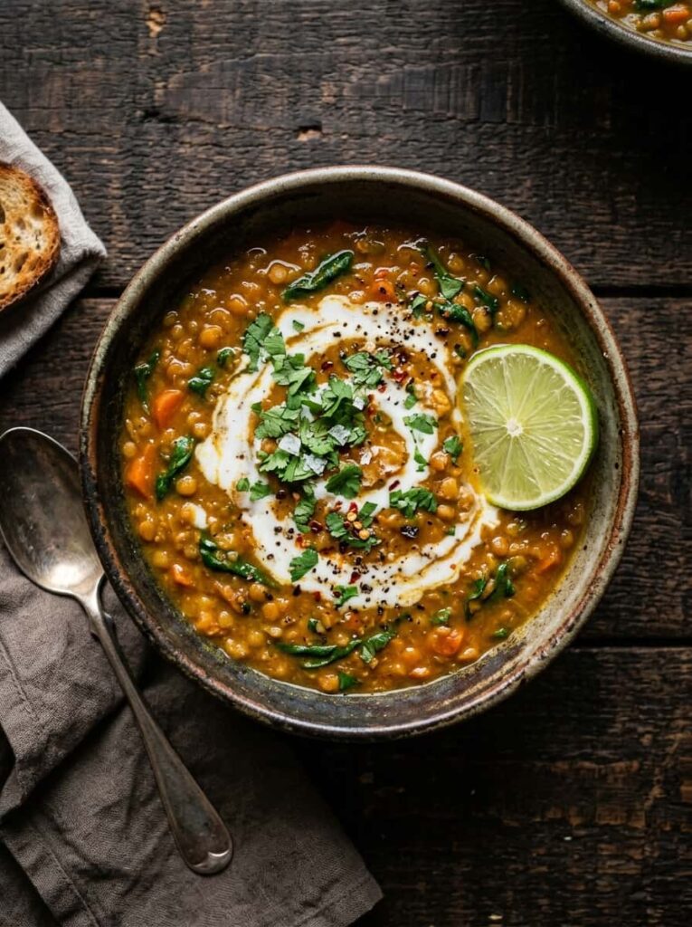 Curried Coconut Lentil Soup