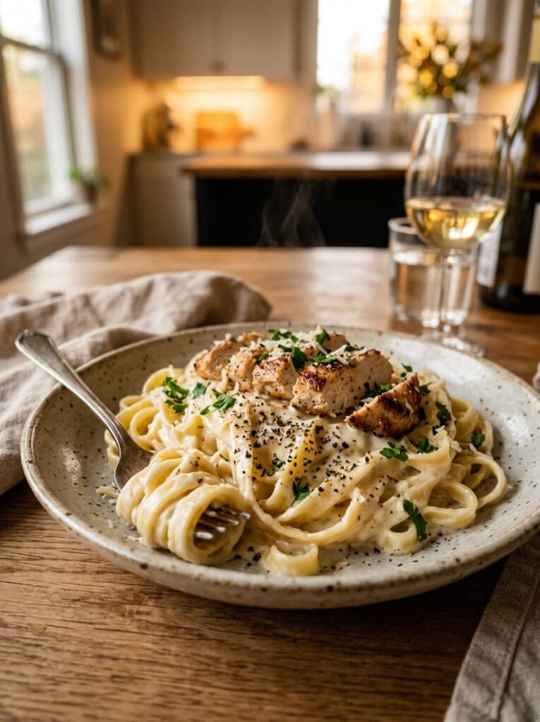 Five Ingredient Chicken Alfredo