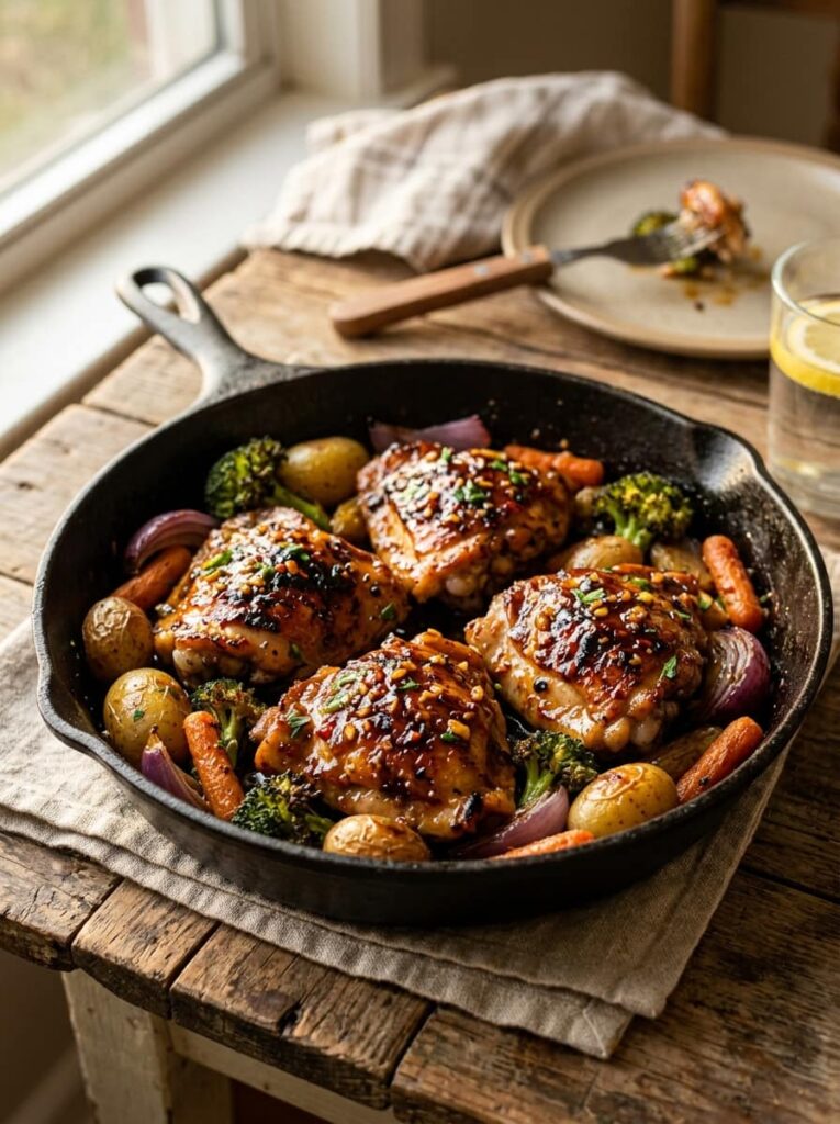 Honey Garlic Chicken Thighs