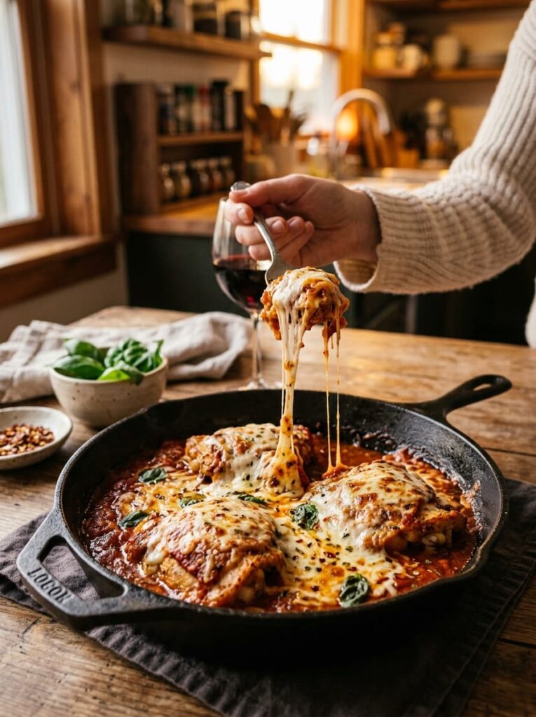 One Skillet Chicken Dinner