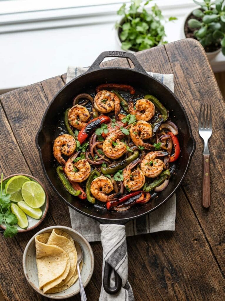 Shrimp Fajita Skillet
