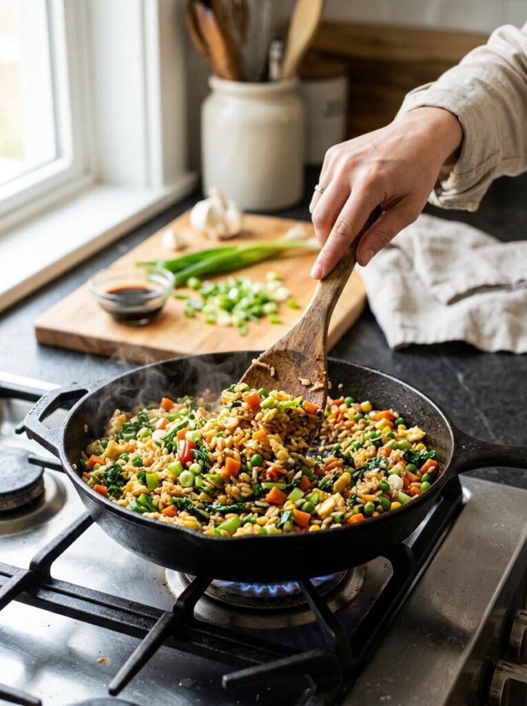 Fried Rice That Clears Out the Fridge Before Anything Spoils