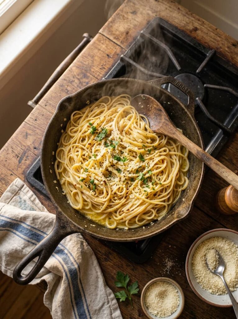 One-Pot Garlic Butter Pasta
