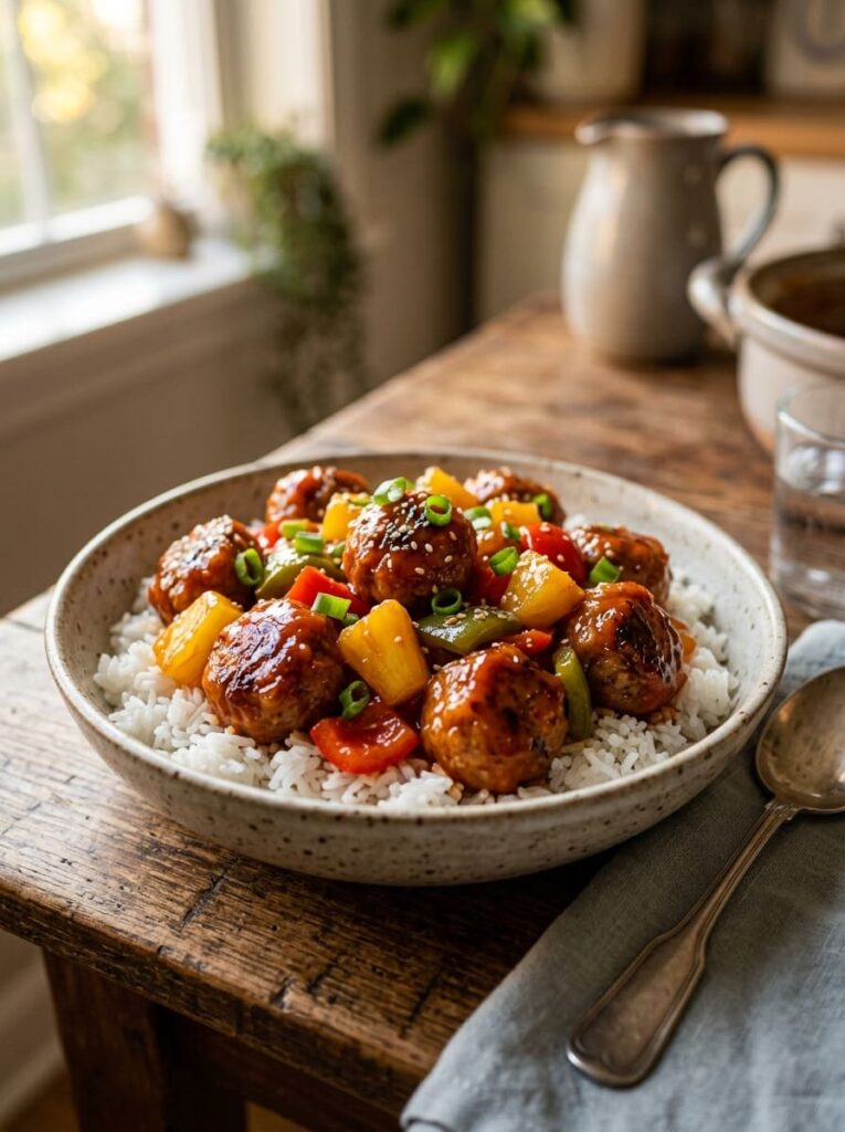 Sweet and Sour Meatballs