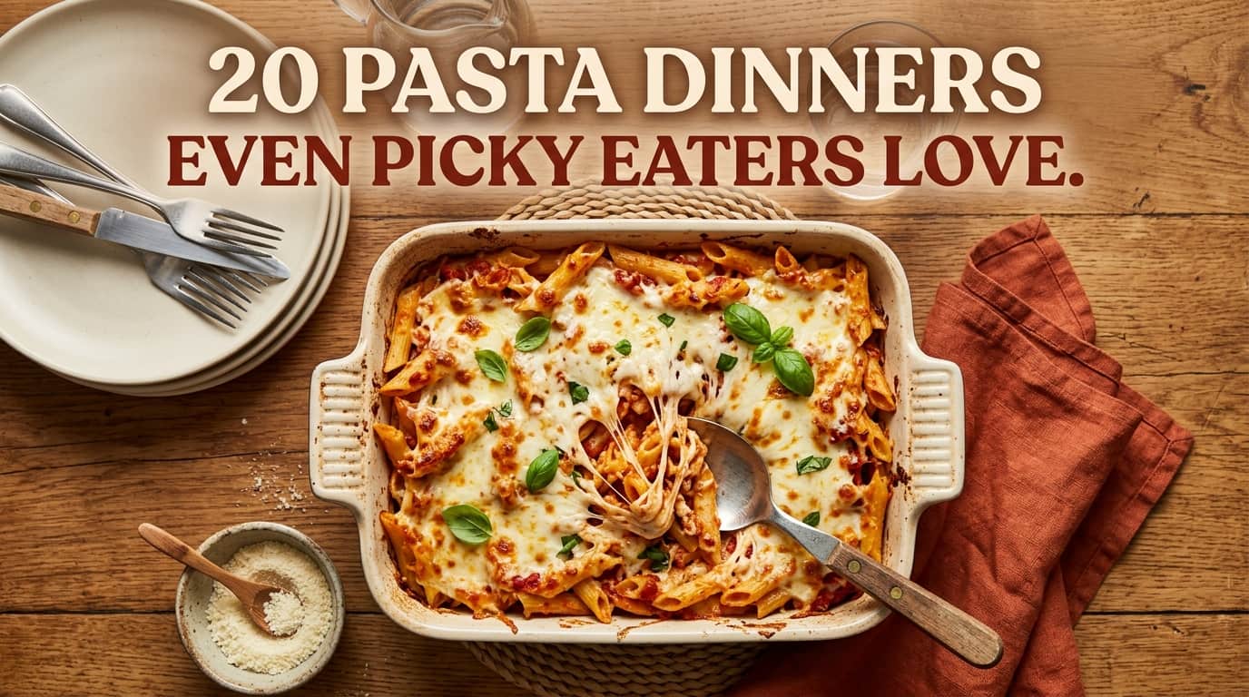 20 Pasta Recipes for Family Dinners That Even the Pickiest Eaters Will Ask For Again