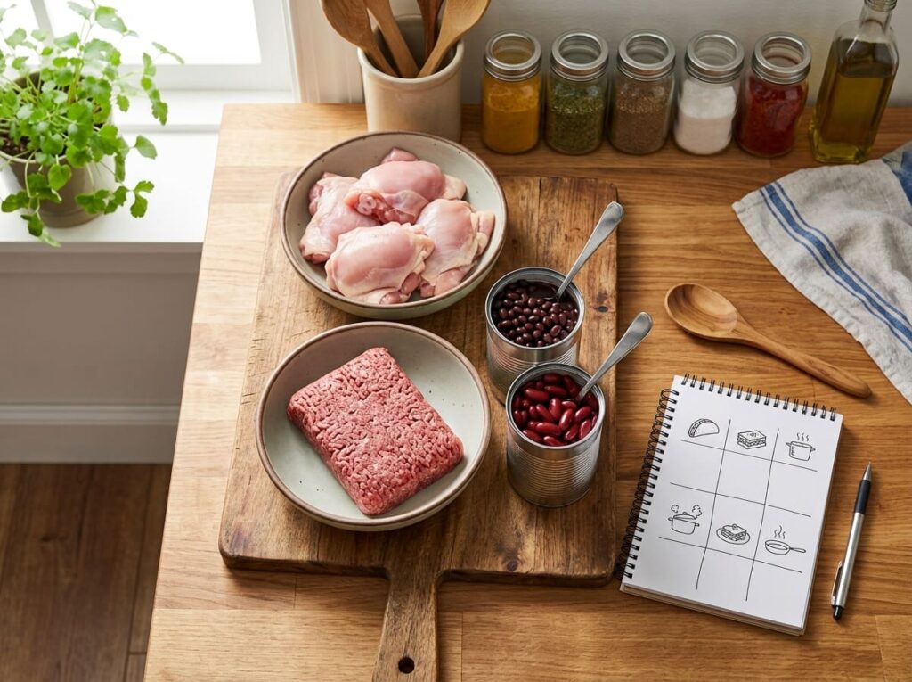 Build the Week Around Two or Three Base Proteins