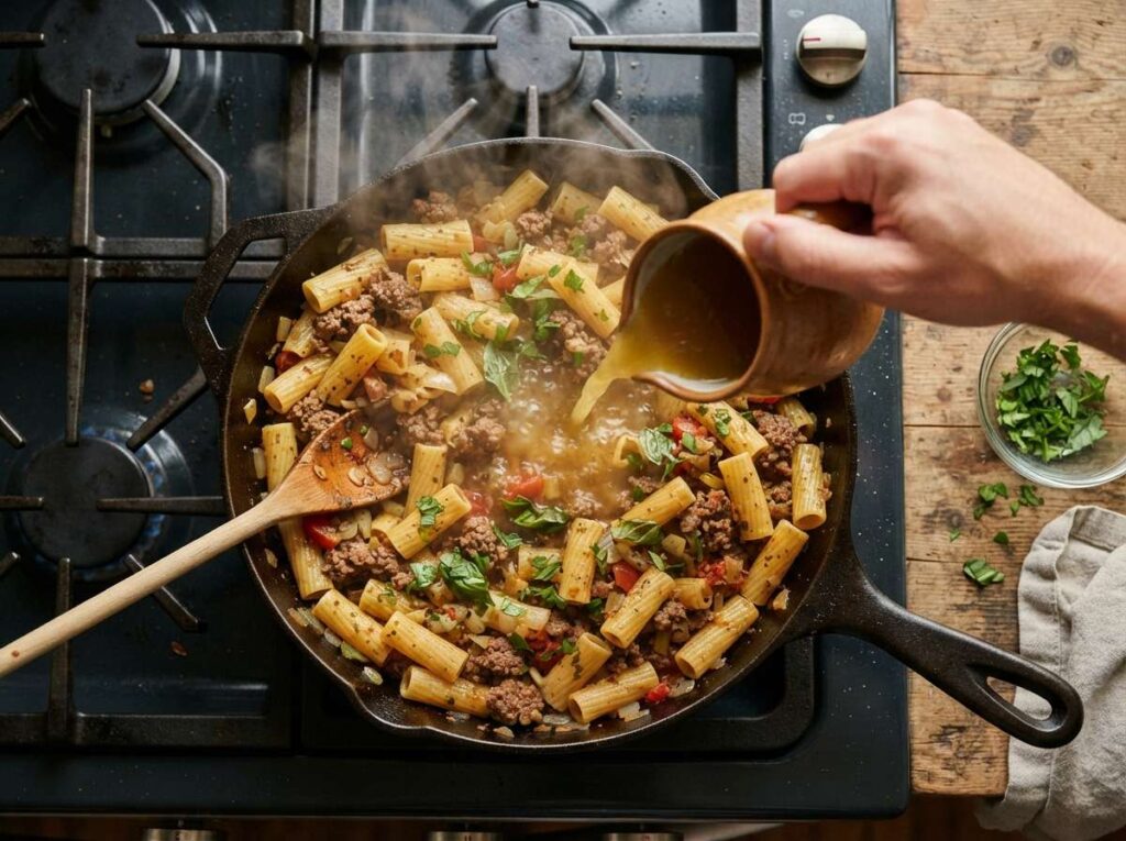 Getting the Liquid Ratio Right So One Pan Pasta Does Not Turn Out Soupy or Dry