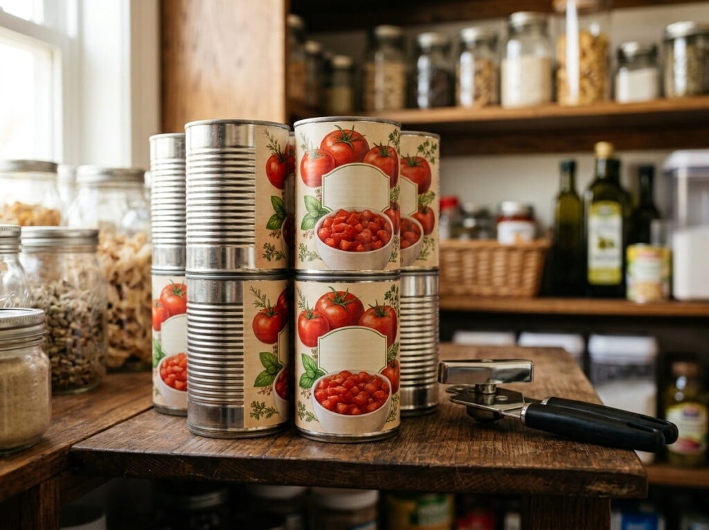 Canned Diced Tomatoes for Instant Sauce Bases