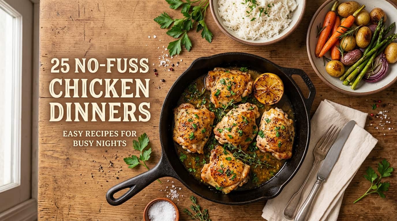 25 Easy Chicken Dinner Ideas for No-Fuss Weeknights