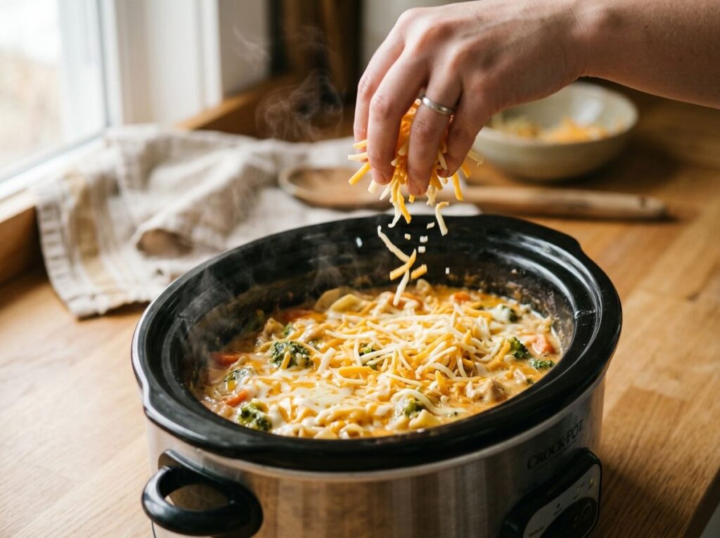 Cheese and Toppings Added Later
