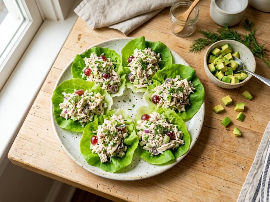 Chicken Salad Lettuce Wraps
