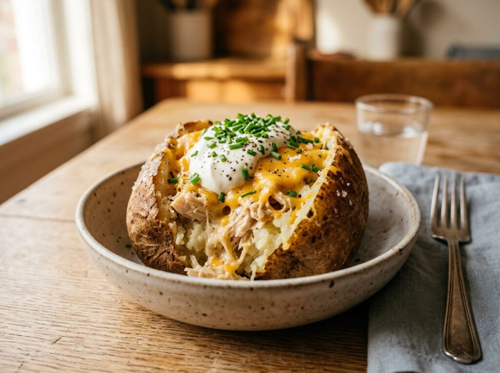 Chicken Stuffed Baked Potatoes