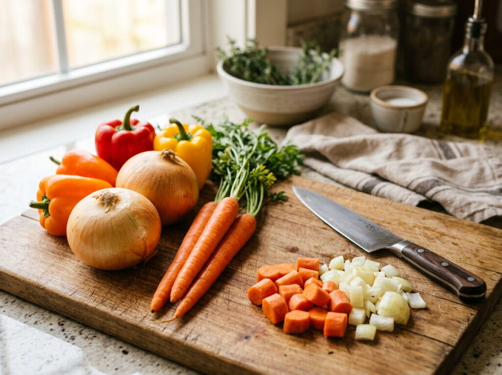 Whole Vegetables Instead of Pre-Cut