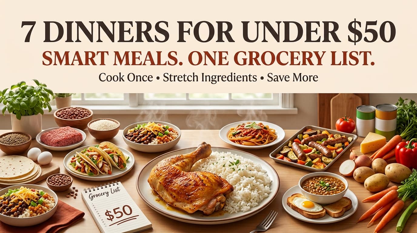 How to Cook a Week of Dinners for Under $50