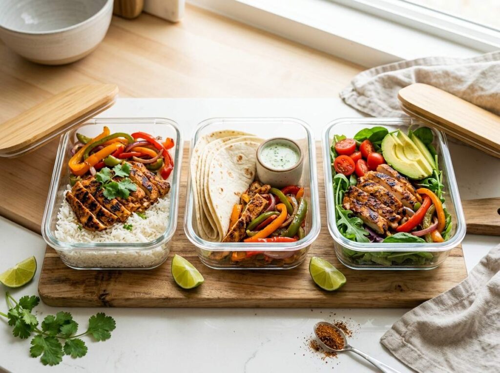 Fajita Chicken Three Ways