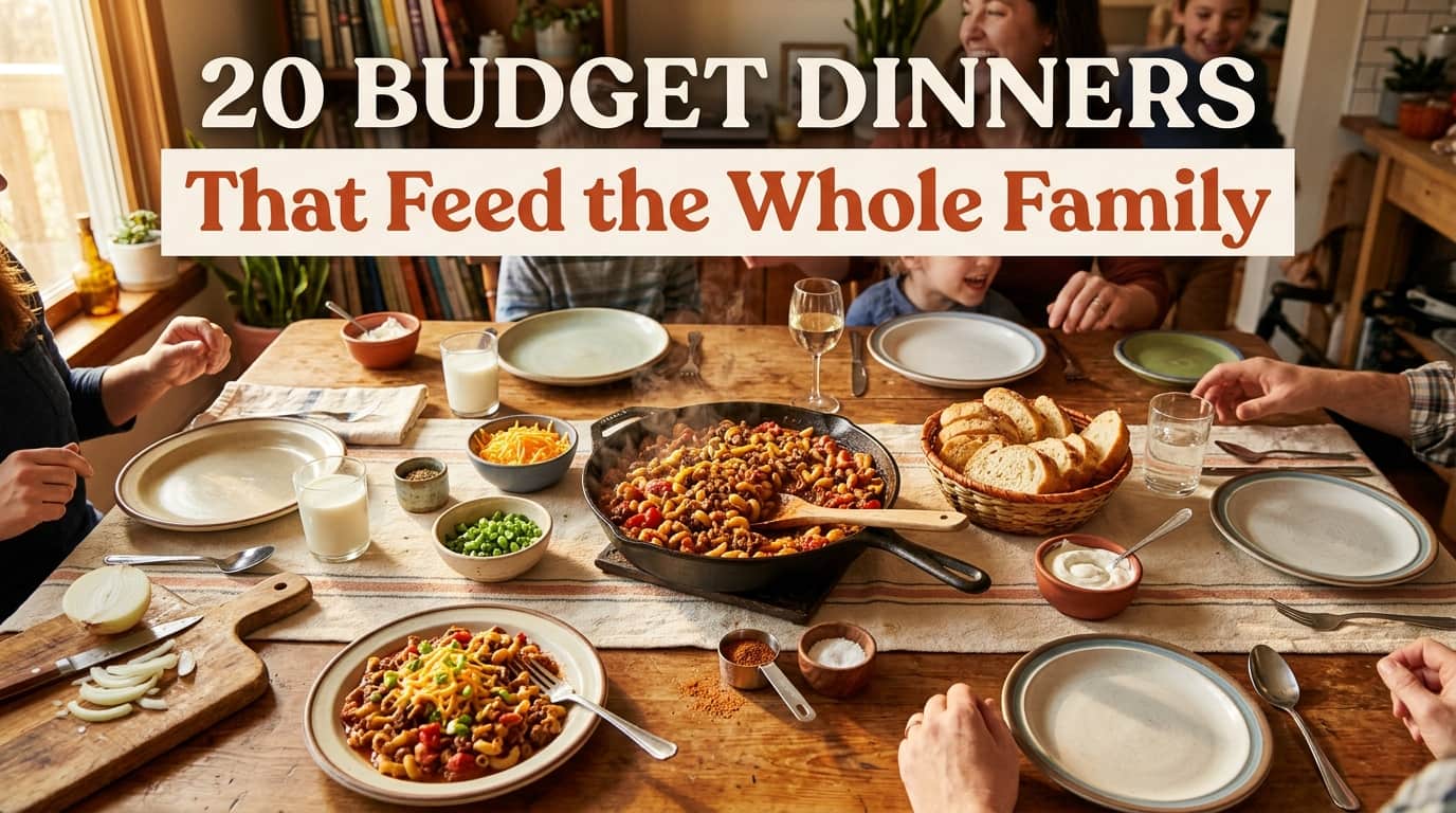 20 Cheap and Easy Dinner Recipes for Large Families