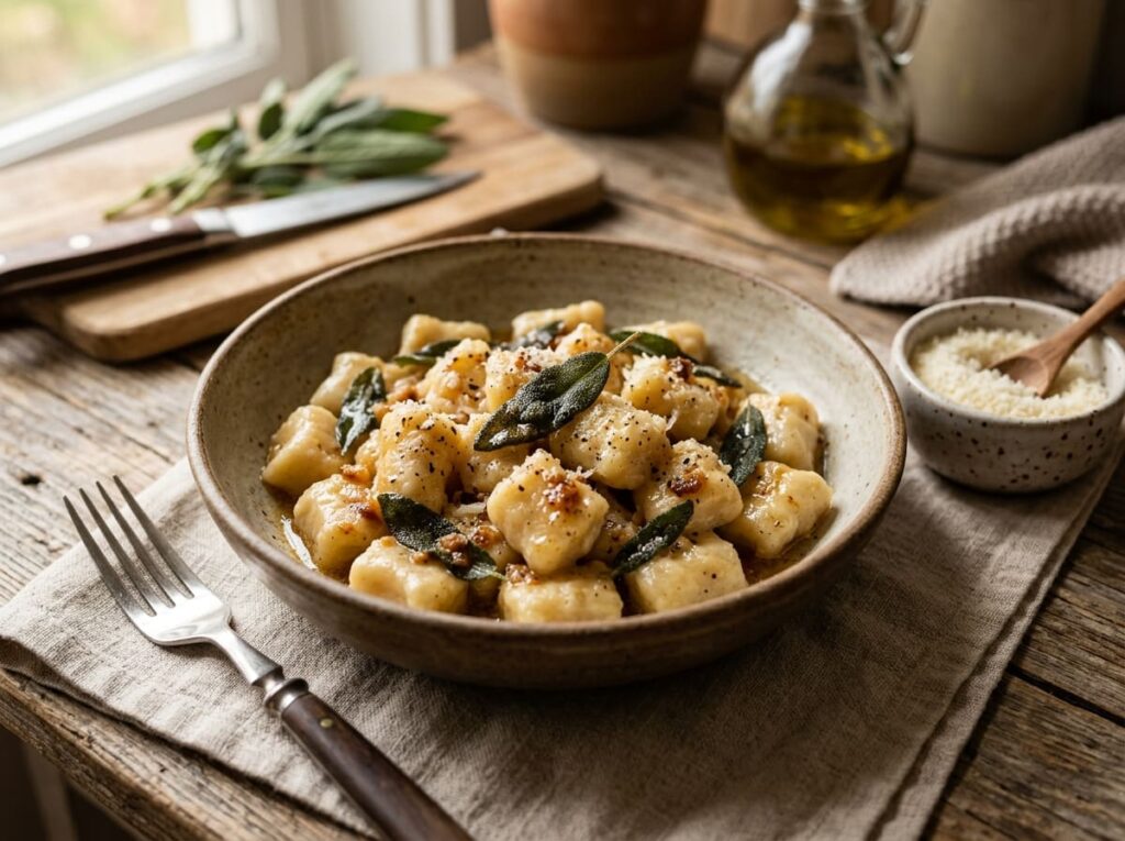 Gnocchi With Brown Butter Sage Sauce
