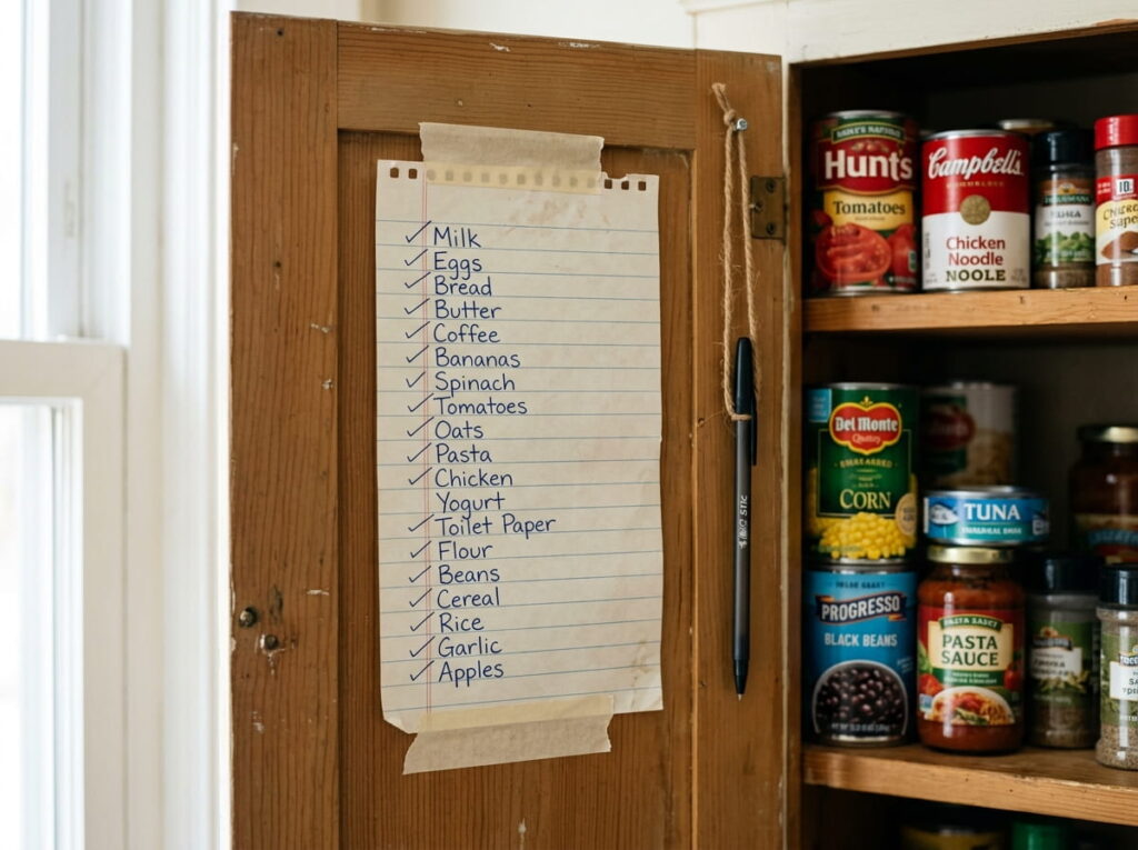 Keep a Standing Grocery List