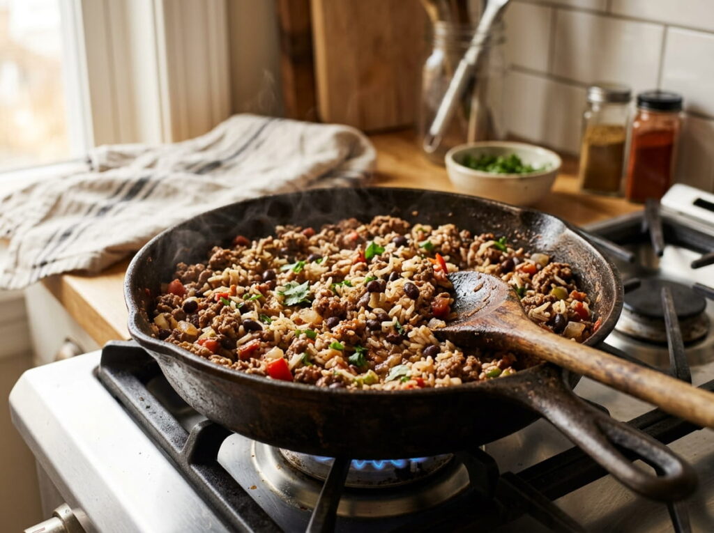 Stretching Ground Meat With Rice or Beans
