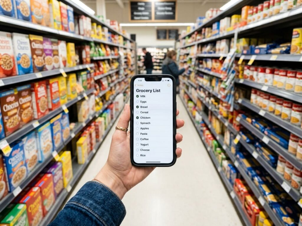 Keep the List on Your Phone