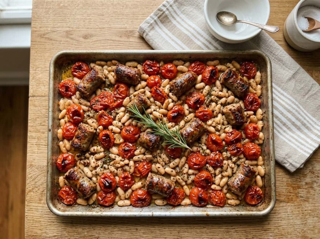 Italian Sausage and White Bean Bake