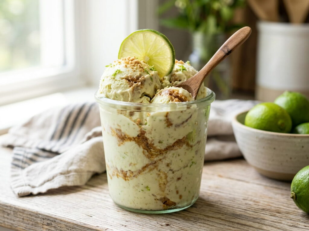 Key Lime Pie No-Churn Ice Cream