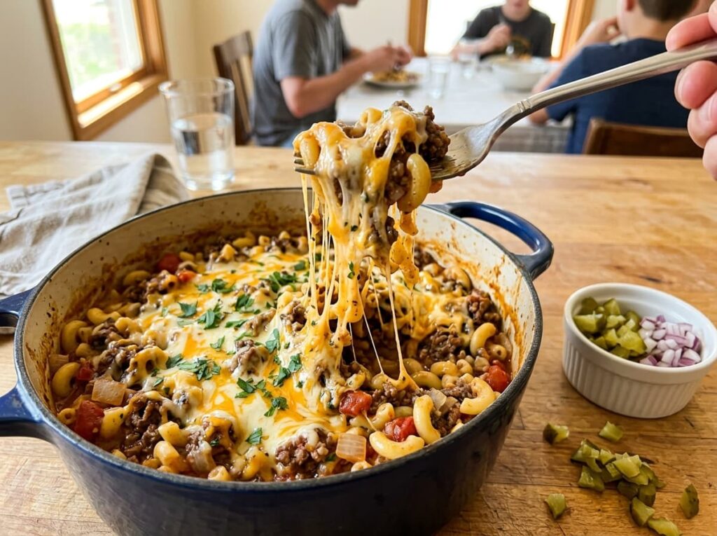 One Pot Cheeseburger Pasta