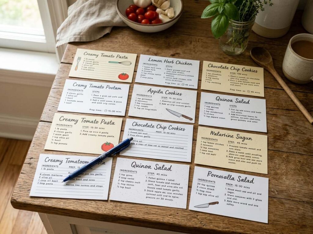 Pick Ten to Twelve Recipes First