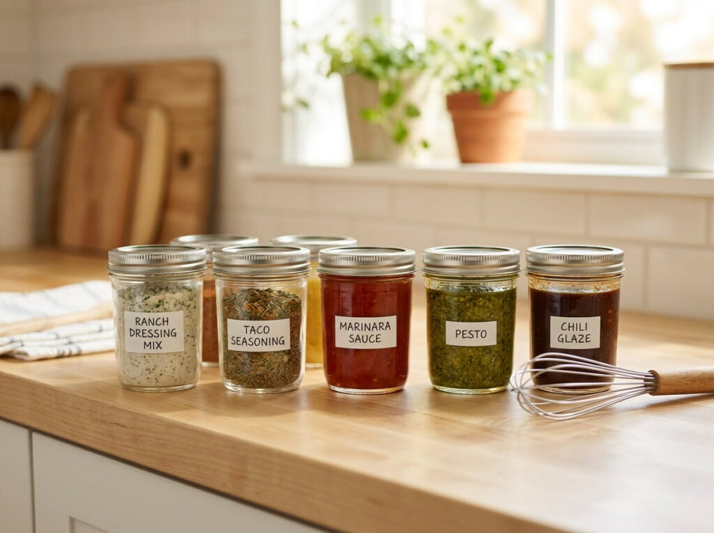 Prep Sauces During Sunday Downtime