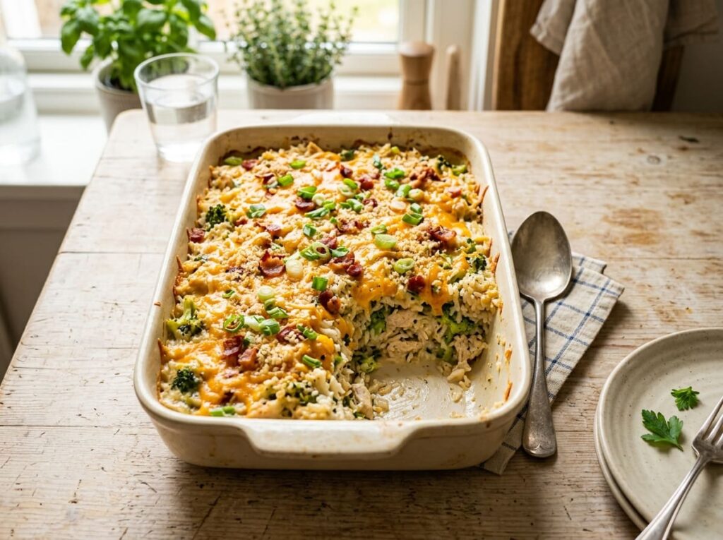 A Casserole Built Around Rice Instead of Meat to Stretch the Budget