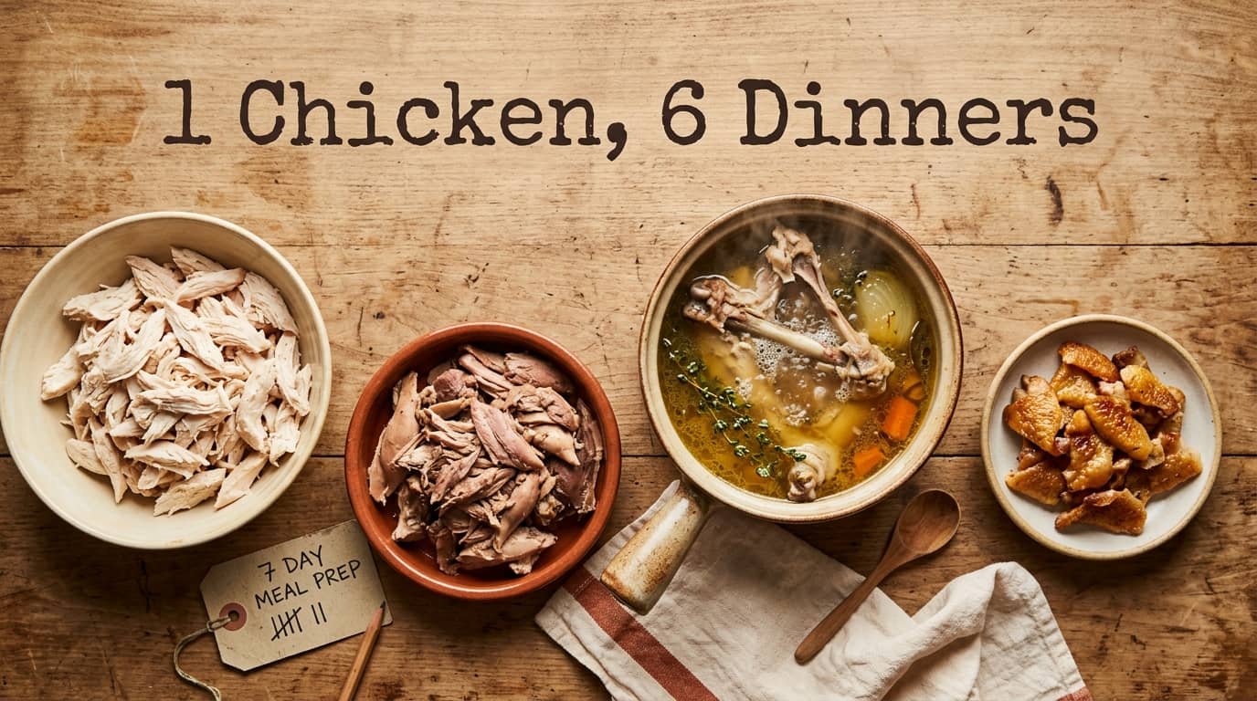 How to Stretch a Rotisserie Chicken Into a Week of Budget Meals Without Repeating a Single DinnerTitle