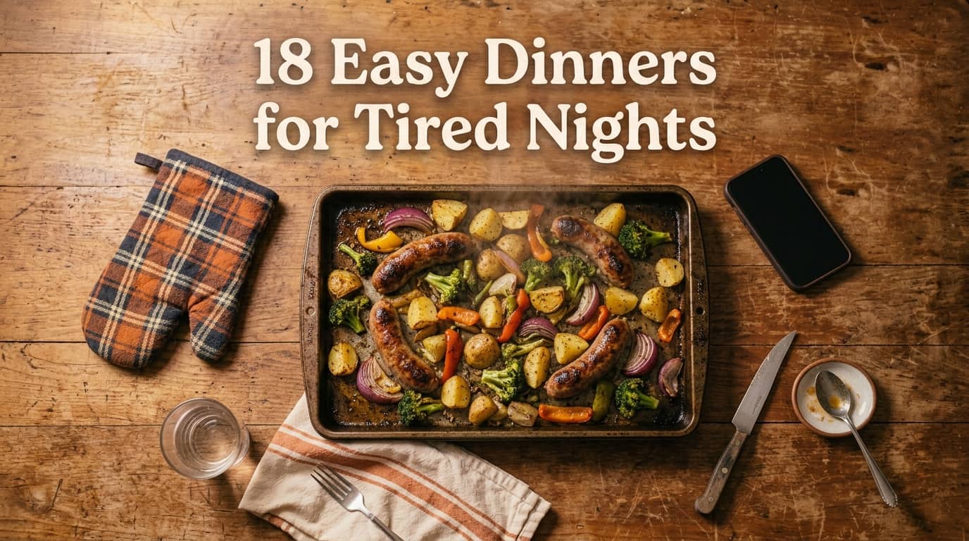18 Easy Dinner Ideas for Beginners Who Are Too Tired to Cook