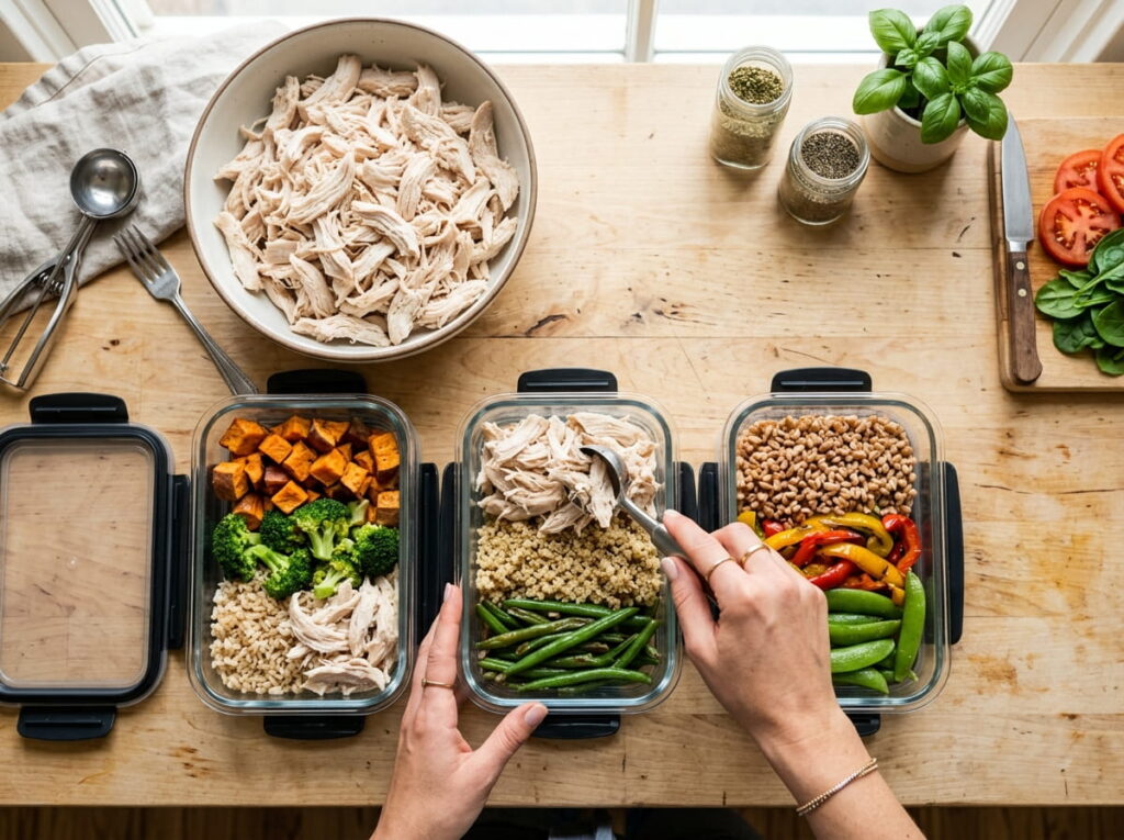 Building a Slow Cooker Shredded Chicken Base That Works for Salads, Wraps, and Bowls