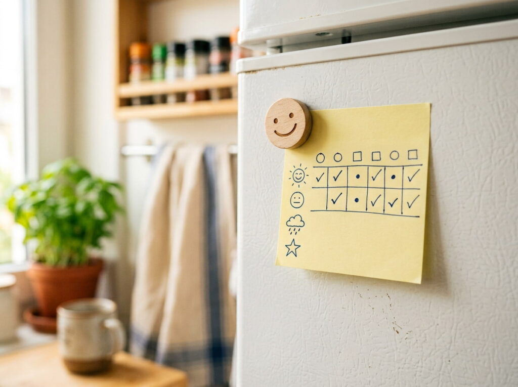 Keeping a Running Tally of What Is Left So Nothing Gets Forgotten in the Fridge