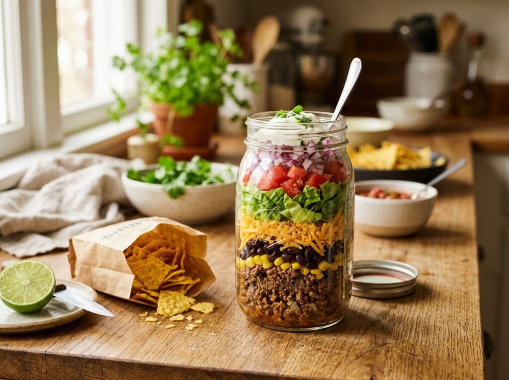 Taco Salad in a Jar