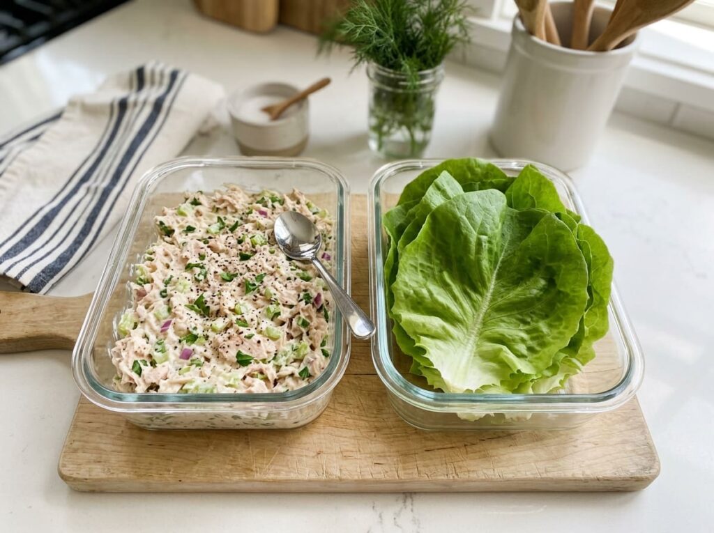 Tuna Salad Lettuce Cups