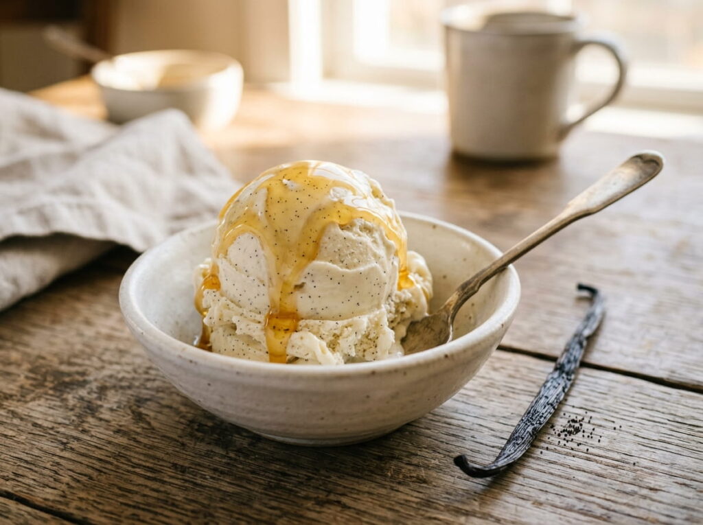 Honey Vanilla Bean Frozen Yogurt