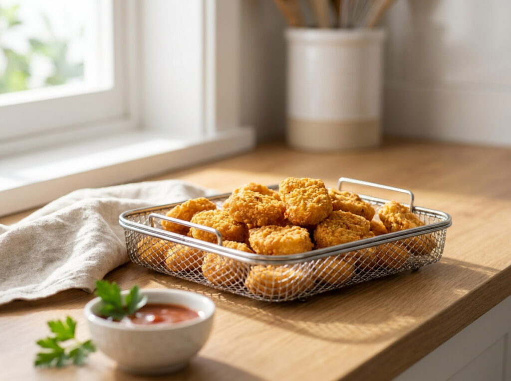 Frozen Chicken Nuggets Crispier Than the Oven