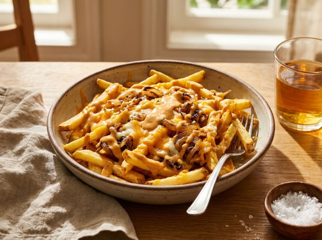 In-N-Out Style Animal Fries With The Same Sauce And Grilled Onions