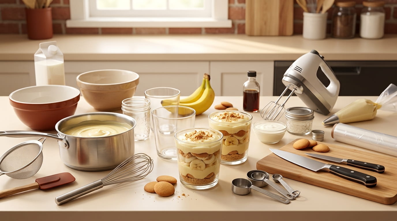 The Only Tools You Need to Make Banana Pudding Cups