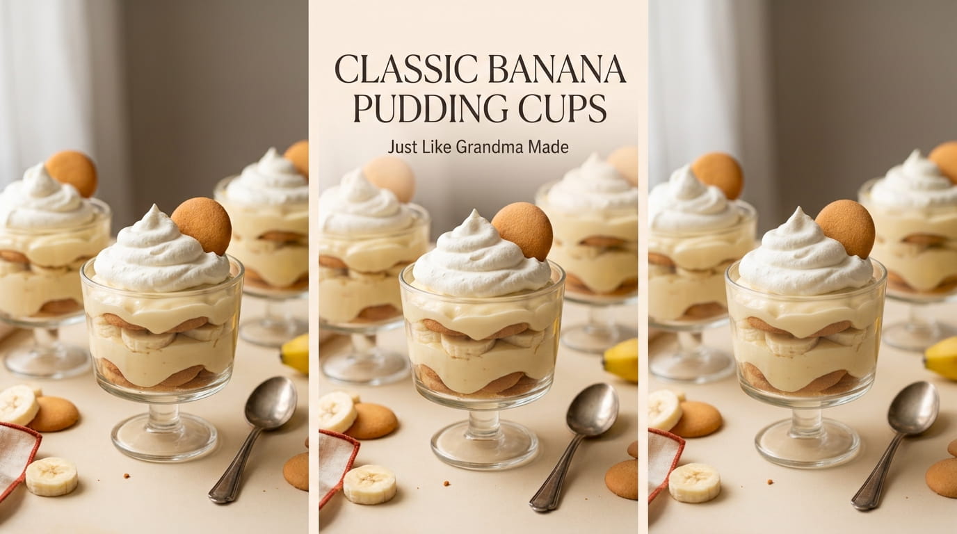 Classic Banana Pudding Cups, Just Like Grandma Made