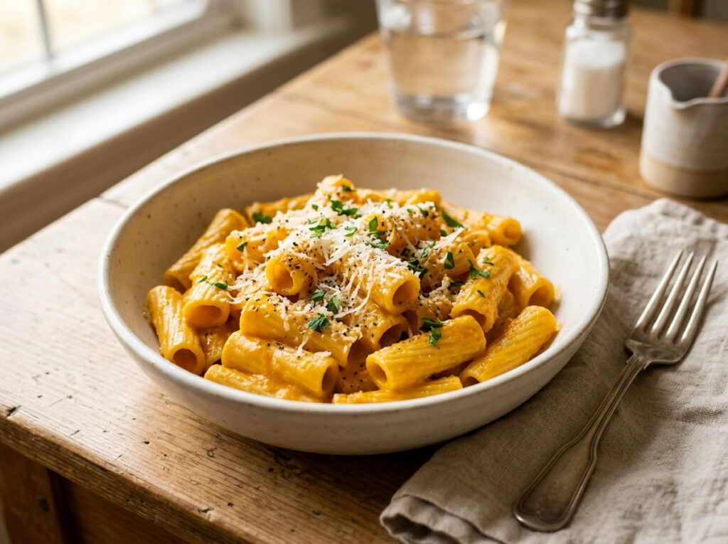 Fifteen Minute Pumpkin Pasta